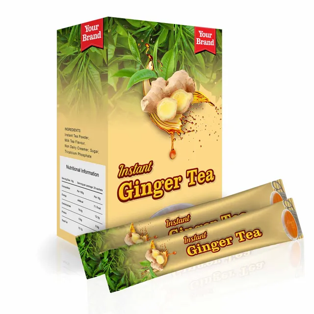 Instant Ginger Tea, a sample product labelled Your Brand