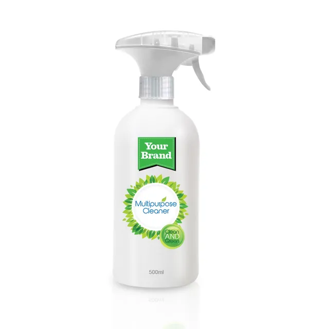 Multipurpose Cleaner, a sample product labelled Your Brand