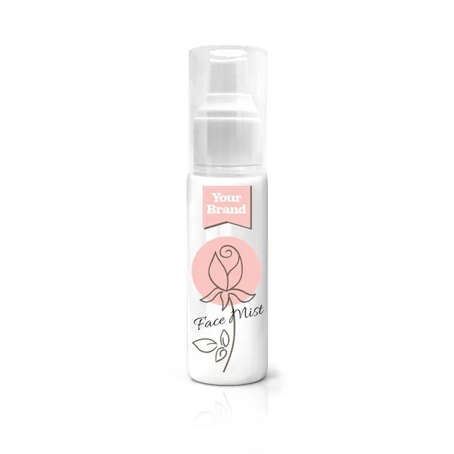 Face Mist, a sample product labelled Your Brand