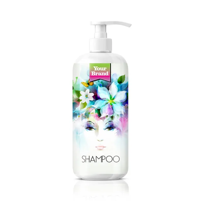 Shampoo, a sample product labelled Your Brand