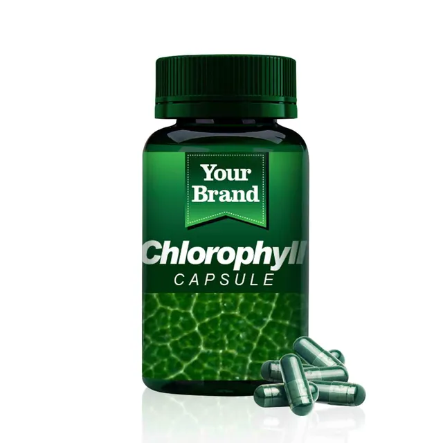 Chlorophyll Capsule, a sample product labelled Your Brand